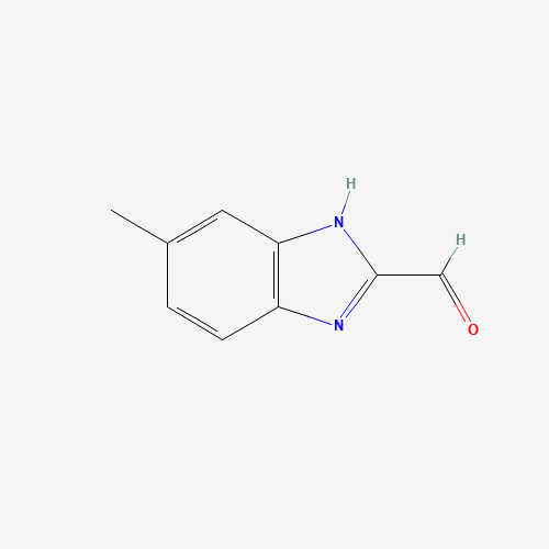 6-methyl-1H-benzimidazole-2-carbaldehyde (CAS: 883541-93-3) - Chemical Structure and Molecular Formula 