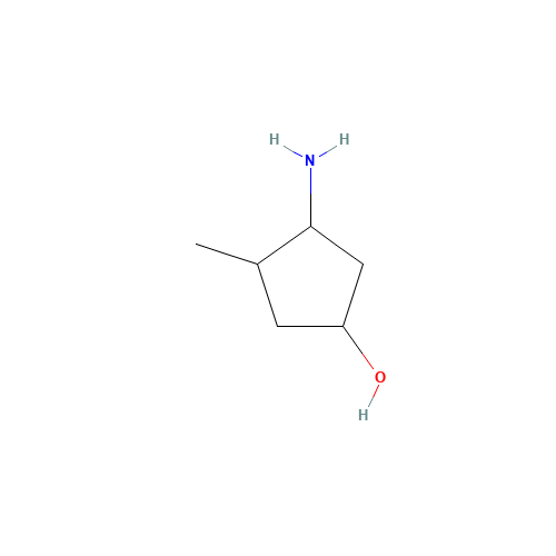 3-amino-4-methylcyclopentan-1-ol (CAS: 138498-99-4) - Chemical Structure and Molecular Formula 