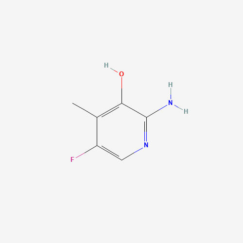 2-amino-5-fluoro-4-methylpyridin-3-ol (CAS: 1003710-99-3) - Chemical Structure and Molecular Formula 