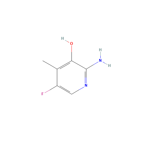 2-amino-5-fluoro-4-methylpyridin-3-ol (CAS: 1003710-99-3) - Chemical Structure and Molecular Formula 