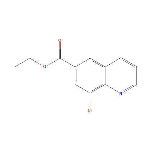 ethyl 8-bromoquinoline-6-carboxylate (CAS: 1415026-15-1) - Chemical Structure and Molecular Formula 