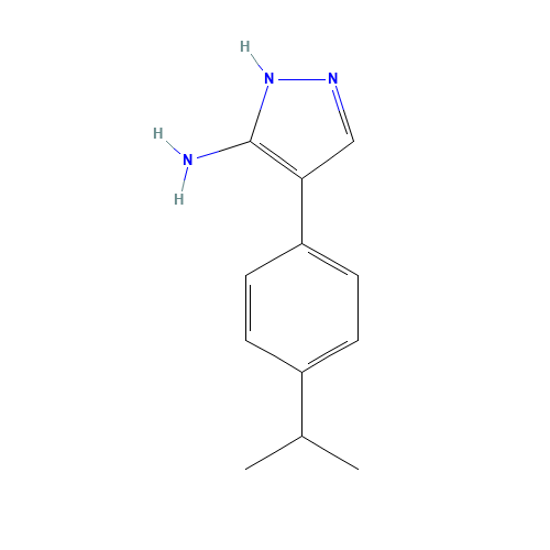 4-(4-propan-2-ylphenyl)-1H-pyrazol-5-amine (CAS: 1066675-89-5) - Related Chemical Product