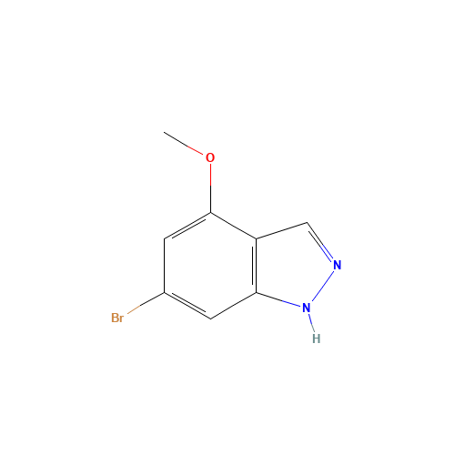 6-bromo-4-methoxy-1H-indazole (CAS: 885519-21-1) - Chemical Structure and Molecular Formula 