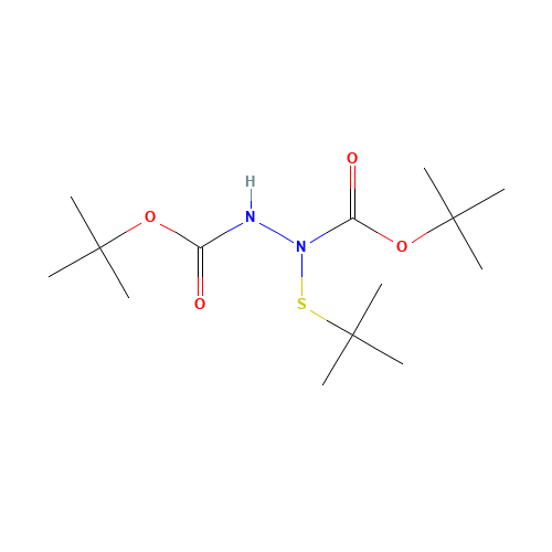tert-butyl N-tert-butylsulfanyl-N-[(2-methylpropan-2-yl)oxycarbonylamino]carbamate (CAS: 84592-35-8) - Related Chemical Product
