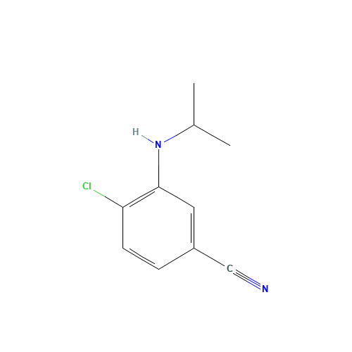 4-chloro-3-(propan-2-ylamino)benzonitrile (CAS: 917771-43-8) - Related Chemical Product