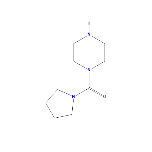 piperazin-1-yl(pyrrolidin-1-yl)methanone (CAS: 73331-93-8) - Chemical Structure and Molecular Formula 