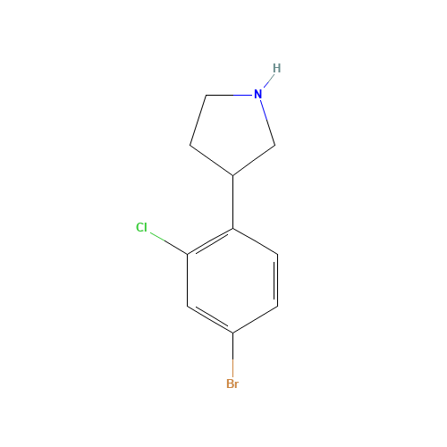 3-(4-bromo-2-chlorophenyl)pyrrolidine (CAS: 1260795-56-9) - Related Chemical Product