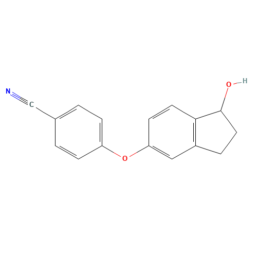 4-[(1-hydroxy-2,3-dihydro-1H-inden-5-yl)oxy]benzonitrile (CAS: 906673-47-0) - Related Chemical Product