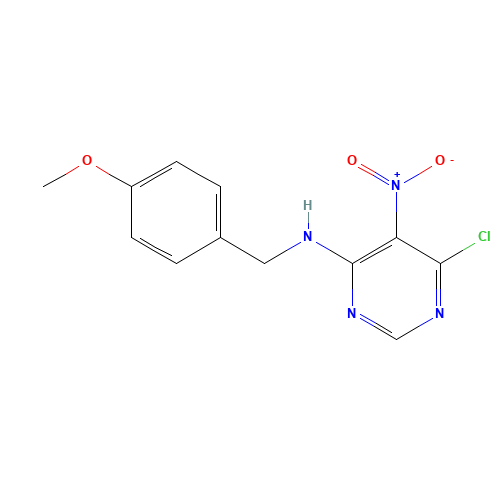 6-chloro-N-[(4-methoxyphenyl)methyl]-5-nitropyrimidin-4-amine (CAS: 651013-61-5) - Related Chemical Product