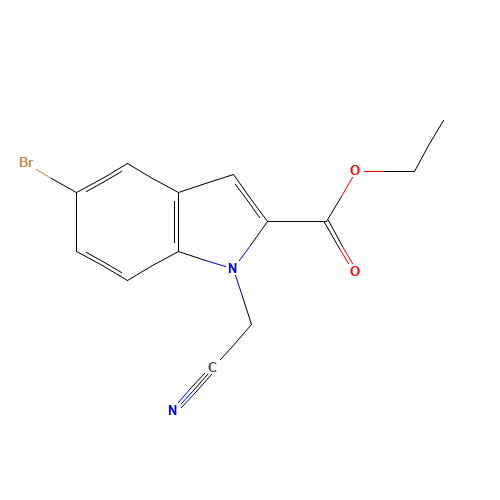ethyl 5-bromo-1-(cyanomethyl)indole-2-carboxylate (CAS: 201809-30-5) - Related Chemical Product