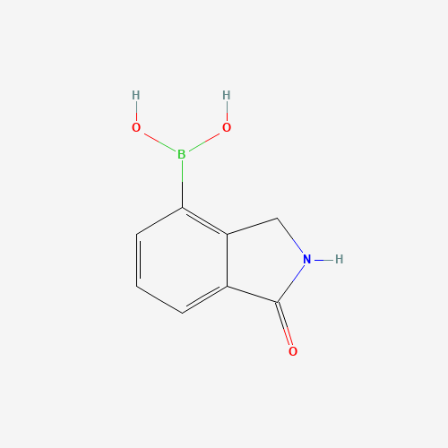 (1-oxo-2,3-dihydroisoindol-4-yl)boronic acid (CAS: 1214899-66-7) - Chemical Structure and Molecular Formula 