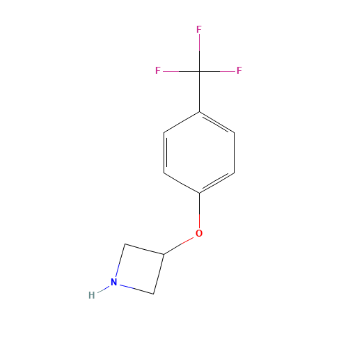 3-[4-(trifluoromethyl)phenoxy]azetidine (CAS: 76263-21-3) - Chemical Structure and Molecular Formula 