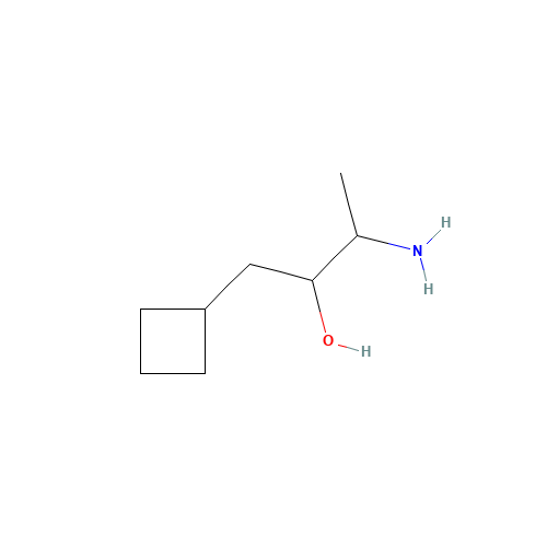 3-amino-1-cyclobutylbutan-2-ol (CAS: 1040226-24-1) - Chemical Structure and Molecular Formula 