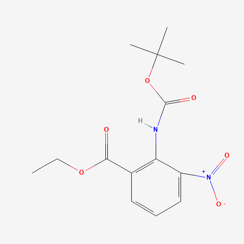ethyl 2-[(2-methylpropan-2-yl)oxycarbonylamino]-3-nitrobenzoate (CAS: 136285-65-9) - Related Chemical Product