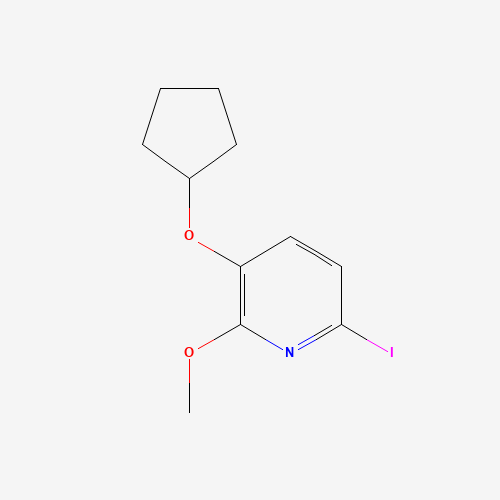 3-cyclopentyloxy-6-iodo-2-methoxypyridine (CAS: 1310949-60-0) - Chemical Structure and Molecular Formula 
