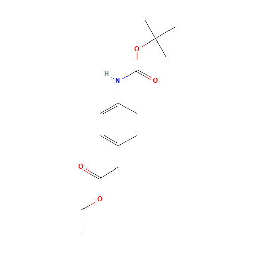 ethyl 2-[4-[(2-methylpropan-2-yl)oxycarbonylamino]phenyl]acetate (CAS: 897648-31-6) - Related Chemical Product
