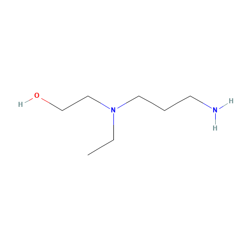 2-[3-aminopropyl(ethyl)amino]ethanol (CAS: 14435-53-1) - Chemical Structure and Molecular Formula 