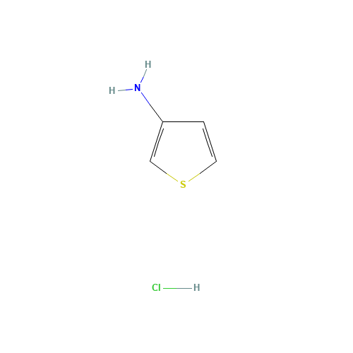 thiophen-3-amine;hydrochloride (CAS: 25475-76-7) - Chemical Structure and Molecular Formula 