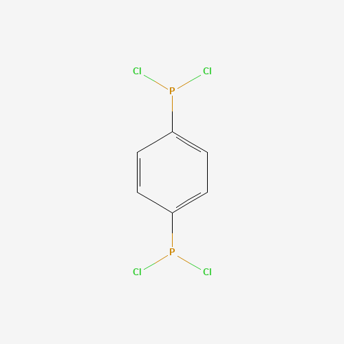 dichloro-(4-dichlorophosphanylphenyl)phosphane (CAS: 10498-56-3) - Chemical Structure and Molecular Formula 