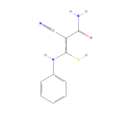 3-anilino-2-cyano-3-sulfanylprop-2-enamide (CAS: 380186-84-5) - Related Chemical Product
