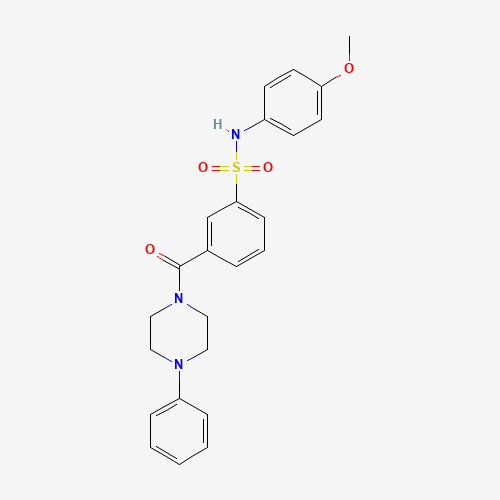 N-(4-methoxyphenyl)-3-(4-phenylpiperazine-1-carbonyl)benzenesulfonamide (CAS: 1012968-16-9) - Related Chemical Product
