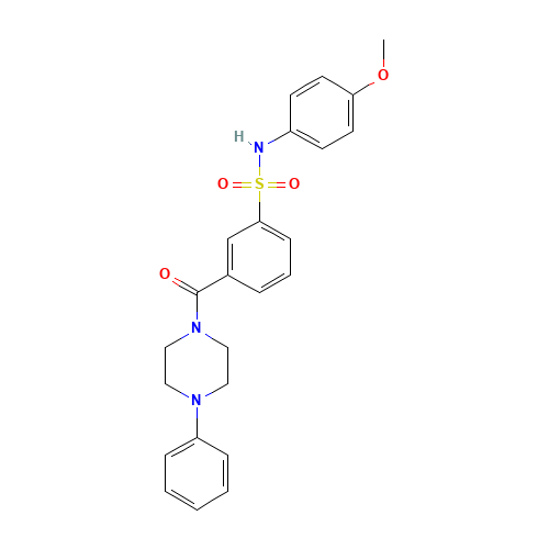 N-(4-methoxyphenyl)-3-(4-phenylpiperazine-1-carbonyl)benzenesulfonamide (CAS: 1012968-16-9) - Related Chemical Product