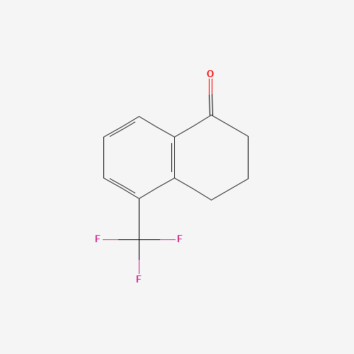 5-(trifluoromethyl)-3,4-dihydro-2H-naphthalen-1-one (CAS: 885268-02-0) - Chemical Structure and Molecular Formula 