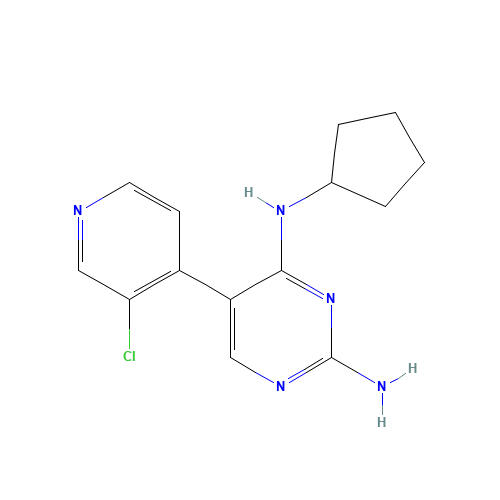 5-(3-chloropyridin-4-yl)-4-N-cyclopentylpyrimidine-2,4-diamine (CAS: 1169698-47-8) - Related Chemical Product