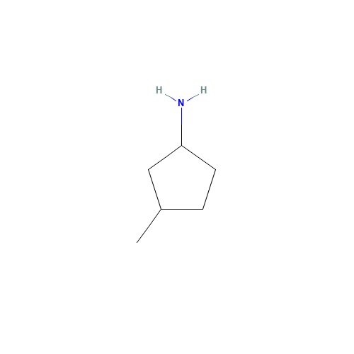 3-methylcyclopentan-1-amine (CAS: 52430-83-8) - Chemical Structure and Molecular Formula 