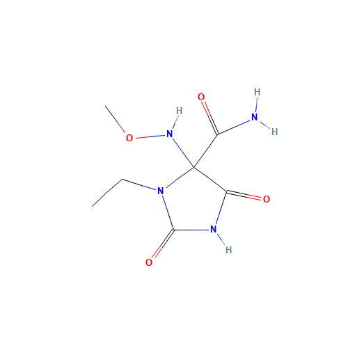 3-ethyl-4-(methoxyamino)-2,5-dioxoimidazolidine-4-carboxamide (CAS: 644972-61-2) - Related Chemical Product