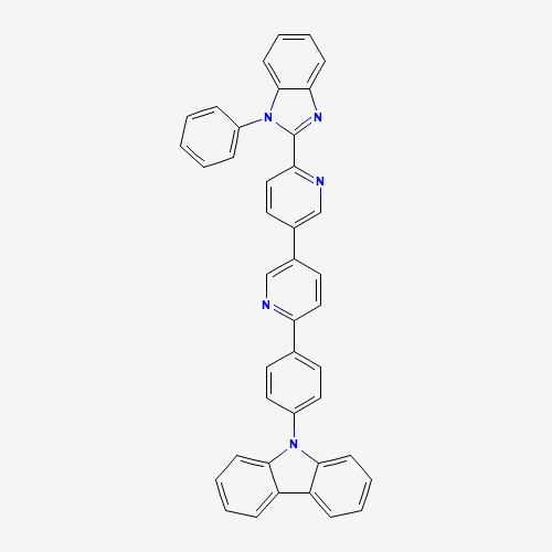 9-[4-[5-[6-(1-phenylbenzimidazol-2-yl)pyridin-3-yl]pyridin-2-yl]phenyl]carbazole (CAS: 1365757-04-5) - Related Chemical Product