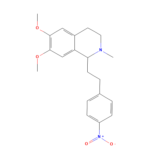 6,7-dimethoxy-2-methyl-1-[2-(4-nitrophenyl)ethyl]-3,4-dihydro-1H-isoquinoline (CAS: 63937-57-5) - Related Chemical Product