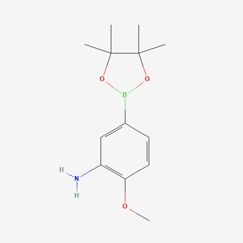2-methoxy-5-(4,4,5,5-tetramethyl-1,3,2-dioxaborolan-2-yl)aniline (CAS: 1000339-10-5) - Related Chemical Product