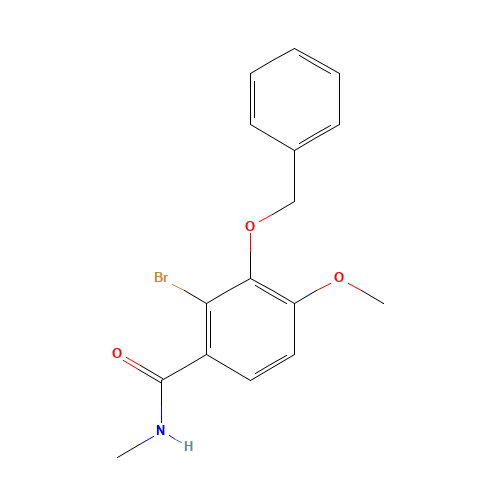 2-bromo-4-methoxy-N-methyl-3-phenylmethoxybenzamide (CAS: 1233979-39-9) - Related Chemical Product