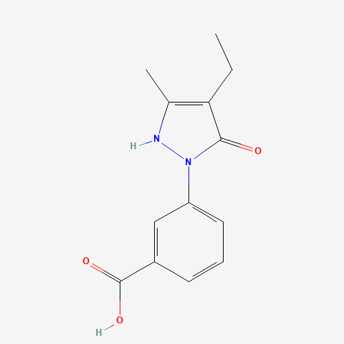 3-(4-ethyl-5-methyl-3-oxo-1H-pyrazol-2-yl)benzoic acid (CAS: 1005615-03-1) - Related Chemical Product