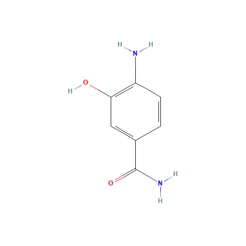 4-amino-3-hydroxybenzamide (CAS: 146224-62-6) - Chemical Structure and Molecular Formula 