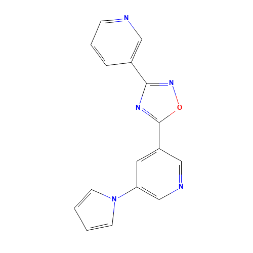 3-pyridin-3-yl-5-(5-pyrrol-1-ylpyridin-3-yl)-1,2,4-oxadiazole (CAS: 1033724-02-5) - Related Chemical Product
