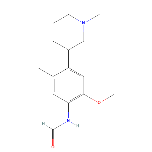 N-[2-methoxy-5-methyl-4-(1-methylpiperidin-3-yl)phenyl]formamide (CAS: 1462951-64-9) - Related Chemical Product