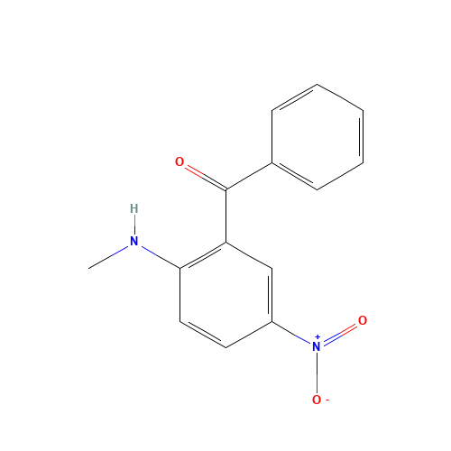 [2-(methylamino)-5-nitrophenyl]-phenylmethanone (CAS: 4958-56-9) - Related Chemical Product