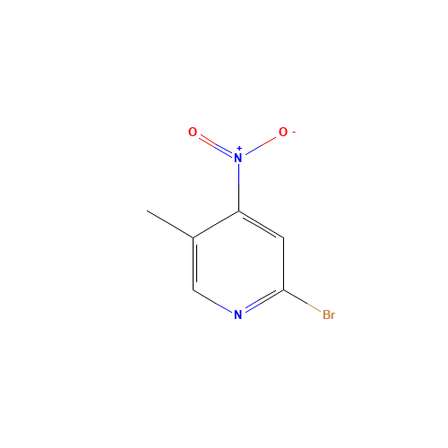 2-bromo-5-methyl-4-nitropyridine (CAS: 66092-62-4) - Chemical Structure and Molecular Formula 