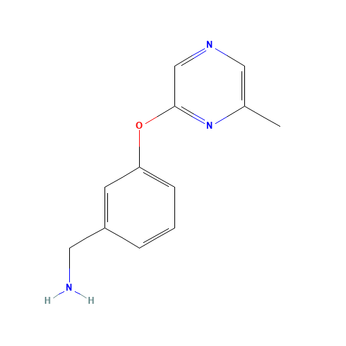[3-(6-methylpyrazin-2-yl)oxyphenyl]methanamine (CAS: 941716-89-8) - Related Chemical Product
