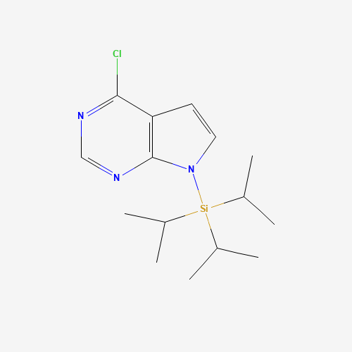 (4-chloropyrrolo[2,3-d]pyrimidin-7-yl)-tri(propan-2-yl)silane (CAS: 870706-50-6) - Related Chemical Product