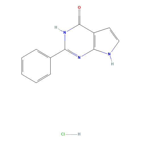 2-phenyl-1,7-dihydropyrrolo[2,3-d]pyrimidin-4-one;hydrochloride (CAS: 251946-69-7) - Related Chemical Product