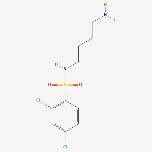 N-(4-aminobutyl)-2,4-dichlorobenzenesulfonamide (CAS: 929281-65-2) - Chemical Structure and Molecular Formula 