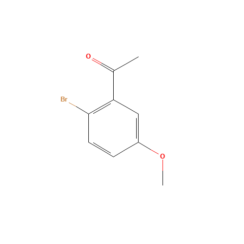 1-(2-bromo-5-methoxyphenyl)ethanone (CAS: 6342-63-8) - Chemical Structure and Molecular Formula 
