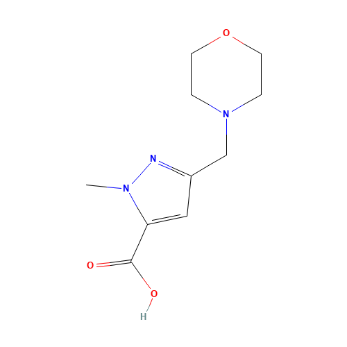 2-methyl-5-(morpholin-4-ylmethyl)pyrazole-3-carboxylic acid (CAS: 1198439-07-4) - Related Chemical Product