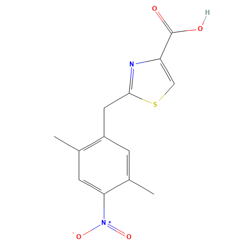 2-[(2,5-dimethyl-4-nitrophenyl)methyl]-1,3-thiazole-4-carboxylic acid (CAS: 1421922-66-8) - Related Chemical Product