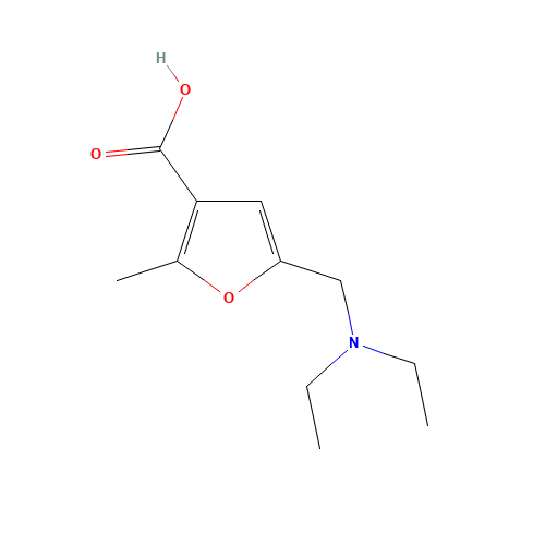 5-(diethylaminomethyl)-2-methylfuran-3-carboxylic acid (CAS: 296274-15-2) - Related Chemical Product