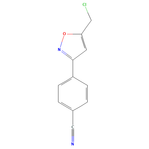 4-[5-(chloromethyl)-1,2-oxazol-3-yl]benzonitrile (CAS: 1105061-93-5) - Related Chemical Product
