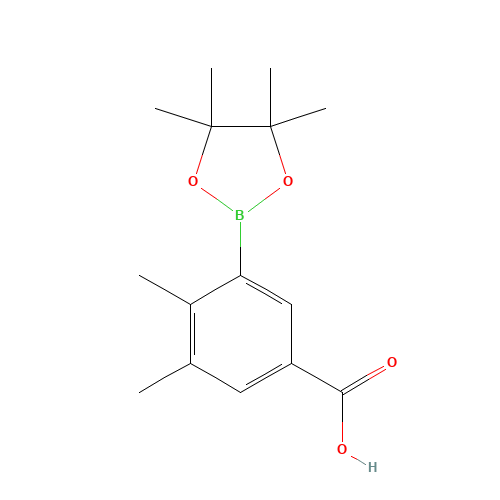 3,4-dimethyl-5-(4,4,5,5-tetramethyl-1,3,2-dioxaborolan-2-yl)benzoic acid (CAS: 1268350-47-5) - Related Chemical Product